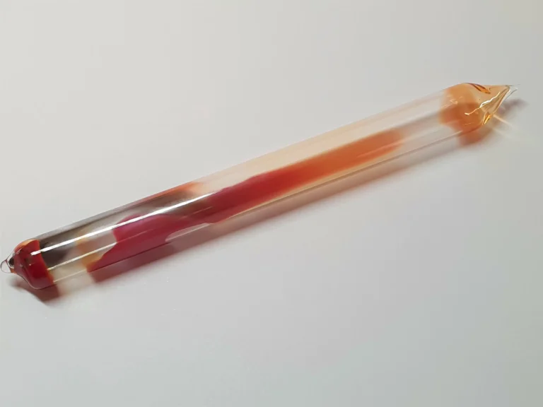 Selenium sample in glass tube