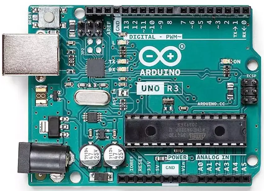 Image of Arduino Uno used for the homemade Aurora Monitor