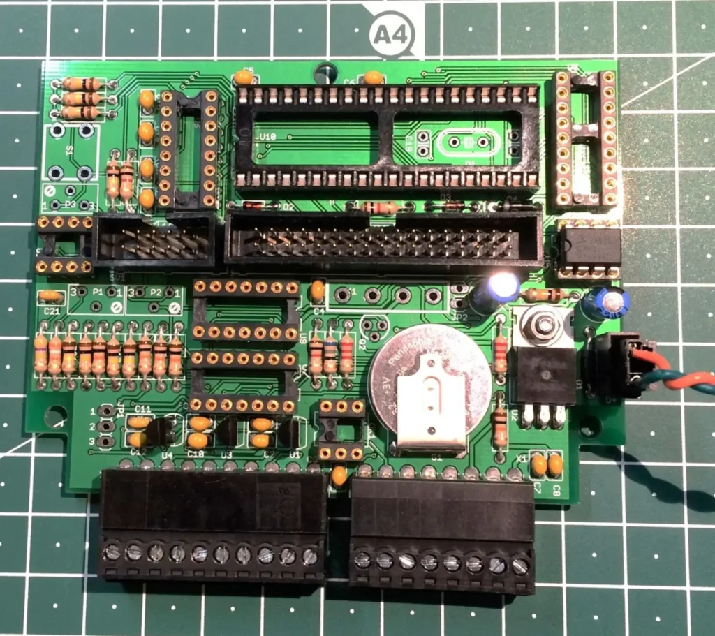 Controller board without ICs inserted