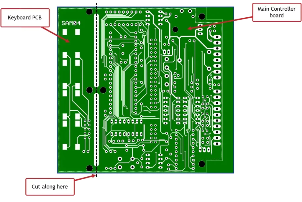 Main controller board and keyboard