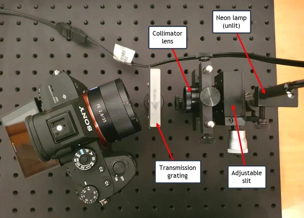 A demonstration transmission grating spectrometer